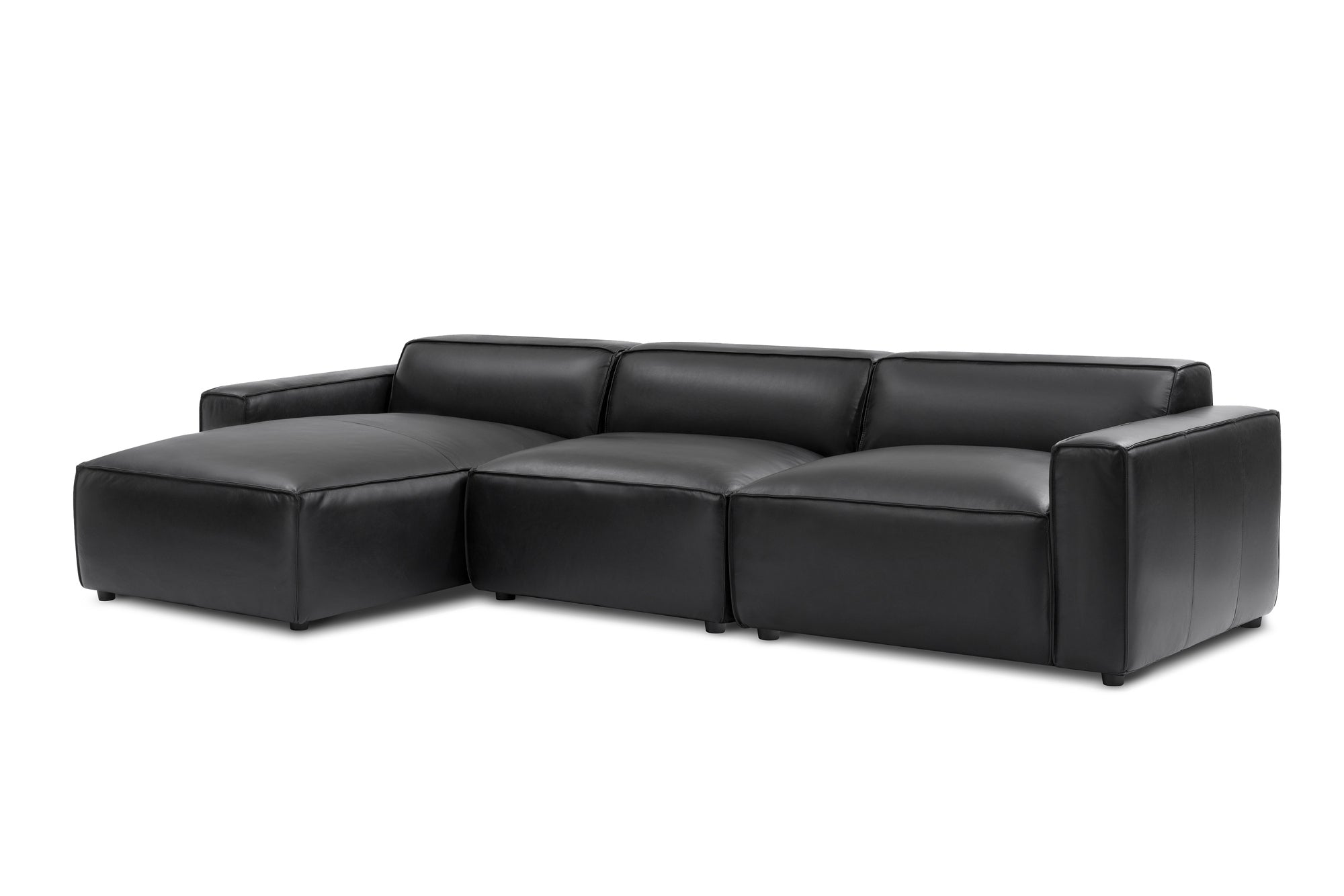 Nathan Leather Modular Sectional Sofa