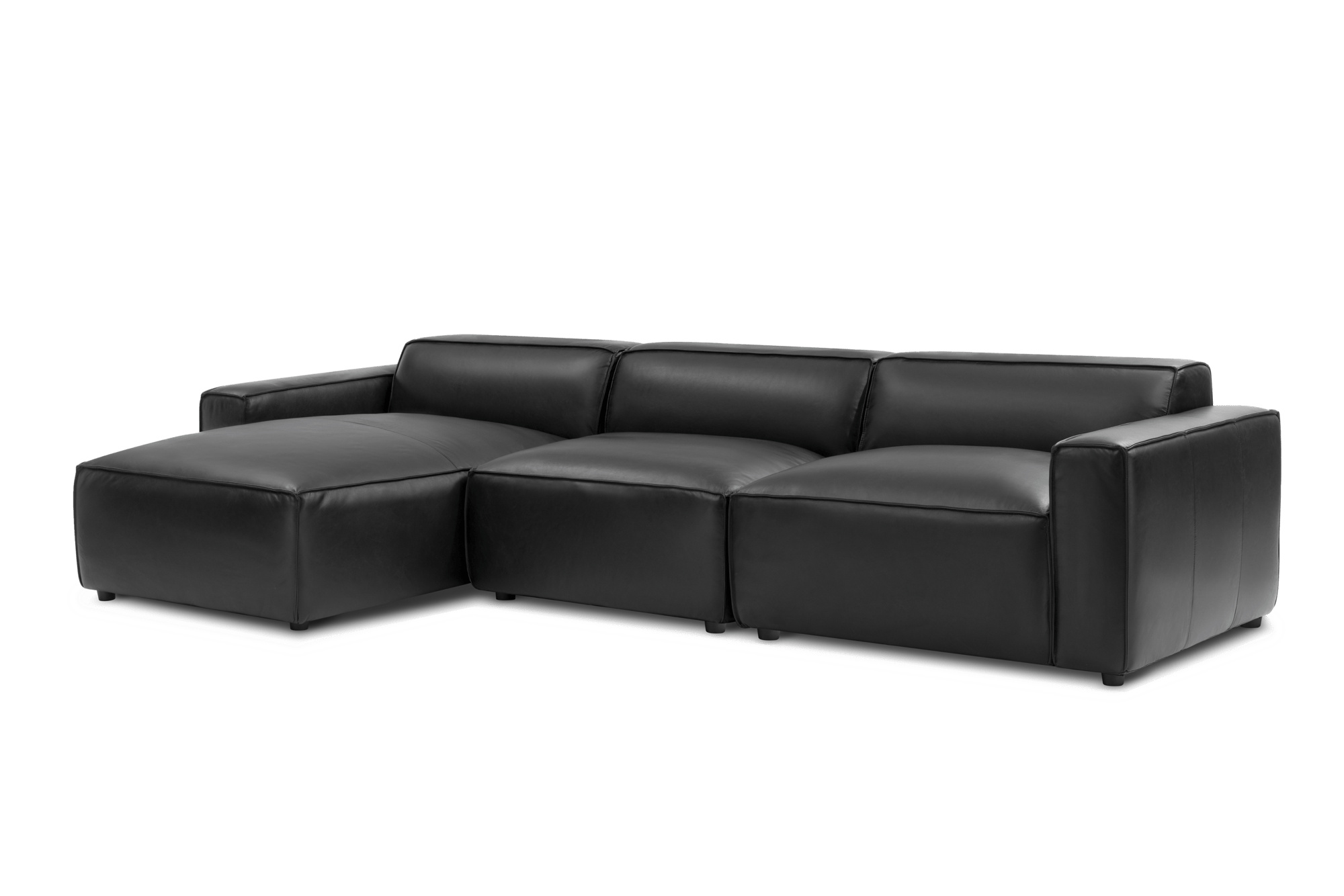 Nathan Leather Modular Sectional Sofa