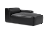 Nathan Leather Right Chaise Sofa Module