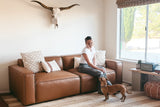 Nathan Leather Modular Sofa