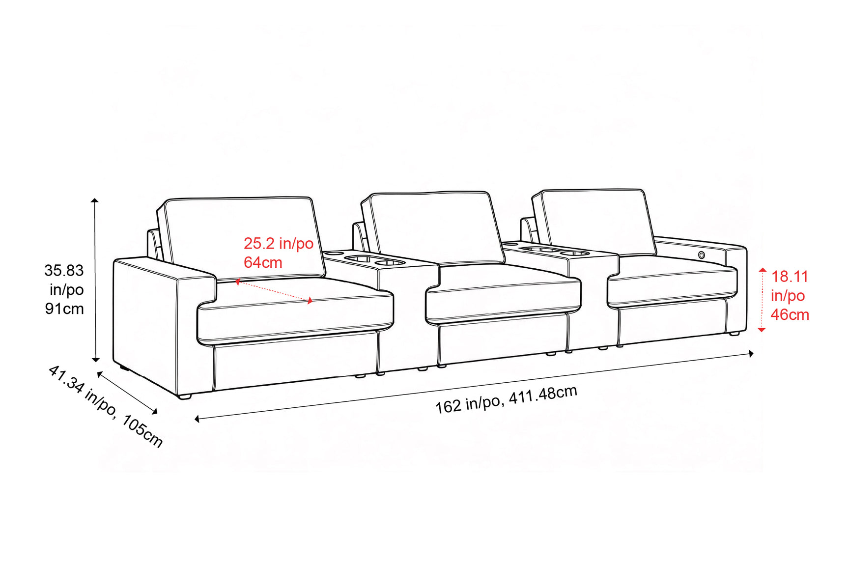 Valencia Nordmaze Lmmersive Audio Leather Sofa