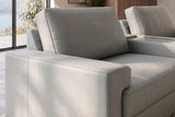 Valencia Nordmaze Leather Corner Sectional Sofa with Integrated Audio