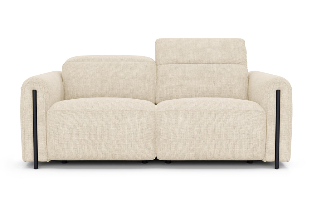 Valencia Octavia Fabric Dual Reclining Cloud Loveseat Sofa, Beige