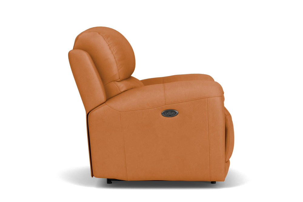 Valencia Oliver Top Grain Leather Recliner Chair, Cognac