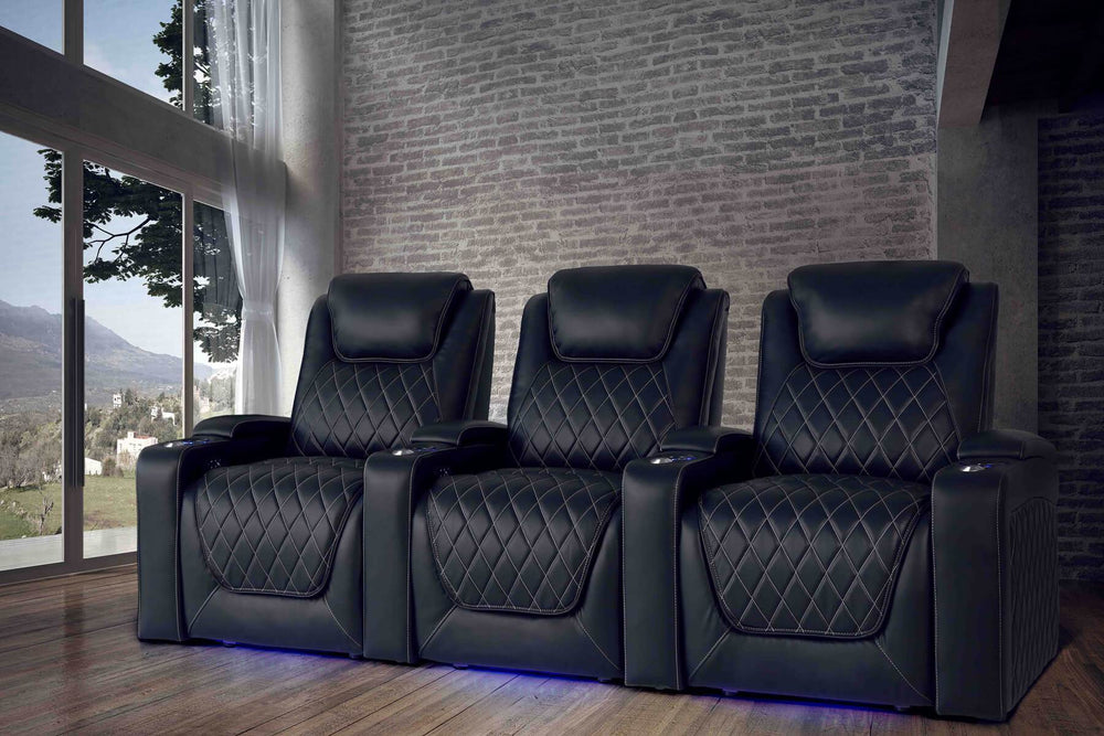 Valencia Oslo Single Home Theater Seating, Black
