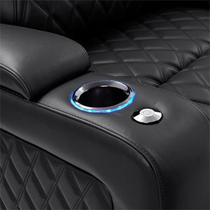 Oslo Luxury black chrome cup holder
