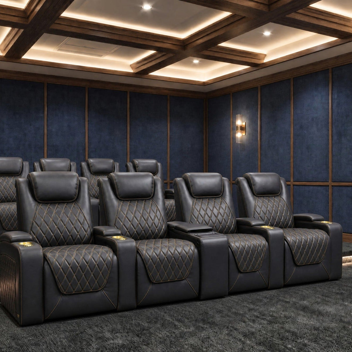 Oslo Ultimate Console with Built-In Refrigerator theater seating