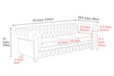 Parma Leather Chesterfield Sofa