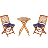 Patio Bundle: Outdoor Furniture Set+Patio Umbrella+Patio Swing+Bistro Set