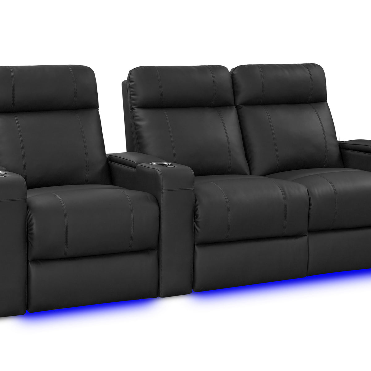 Valencia Piacenza Luxury Leather Home Theater Seating Row of 3 Lovesea