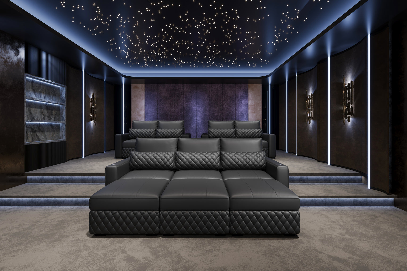 Pisa Ultimate Leather Lounge Sectional