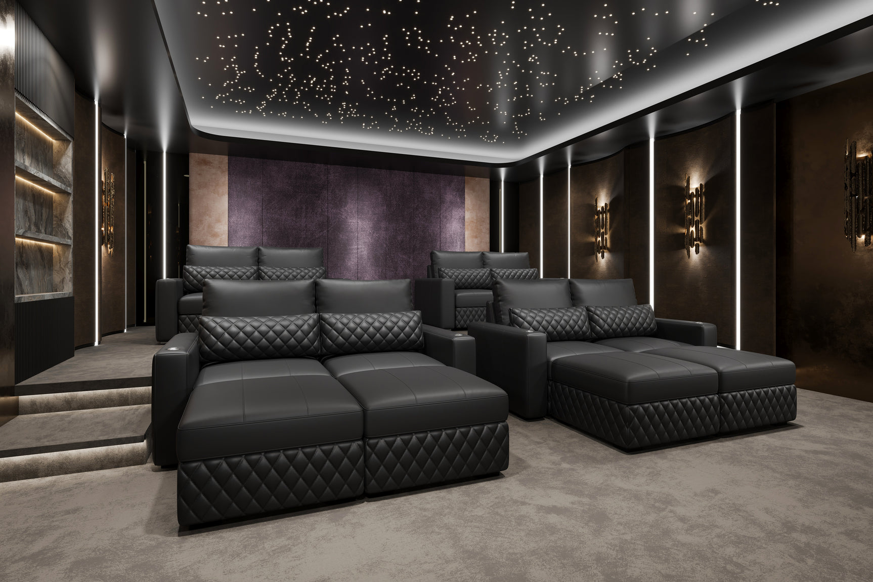 Pisa Ultimate Leather Lounge Sectional