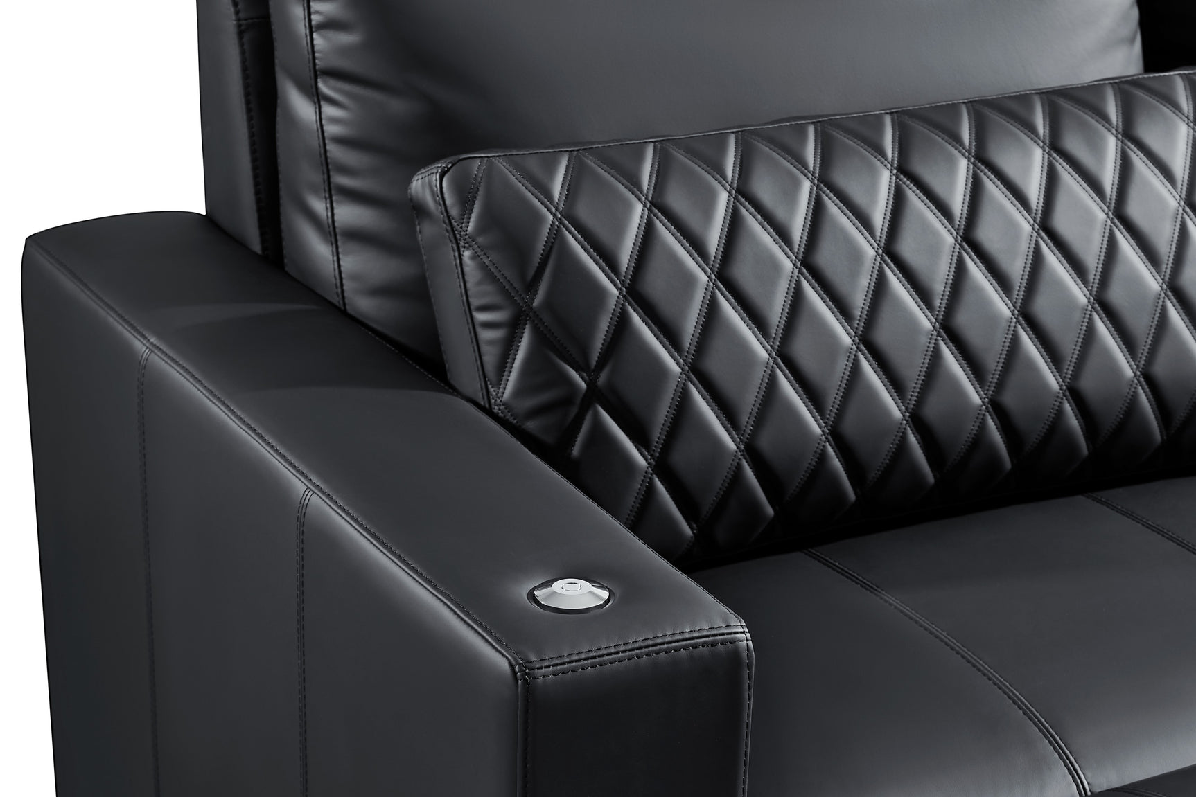 Pisa Ultimate Leather Lounge Sectional