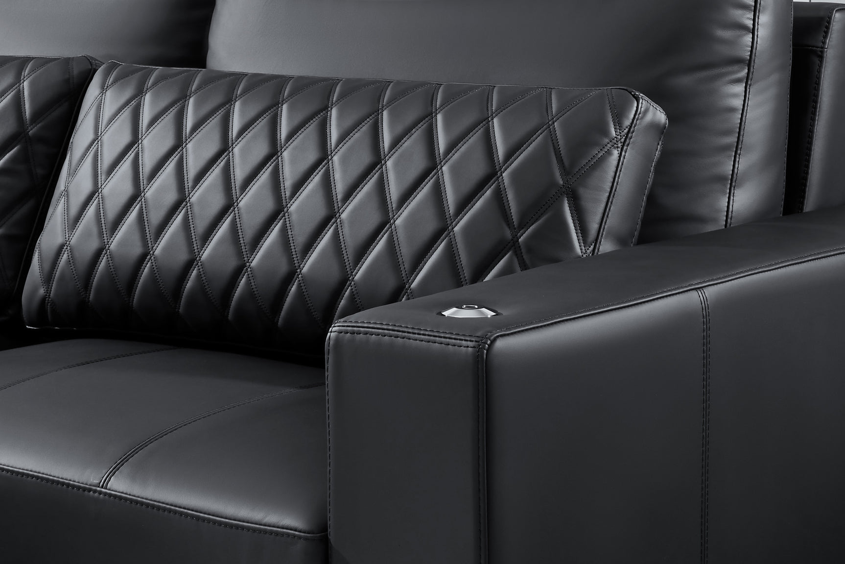 Pisa Ultimate Leather Lounge Sectional