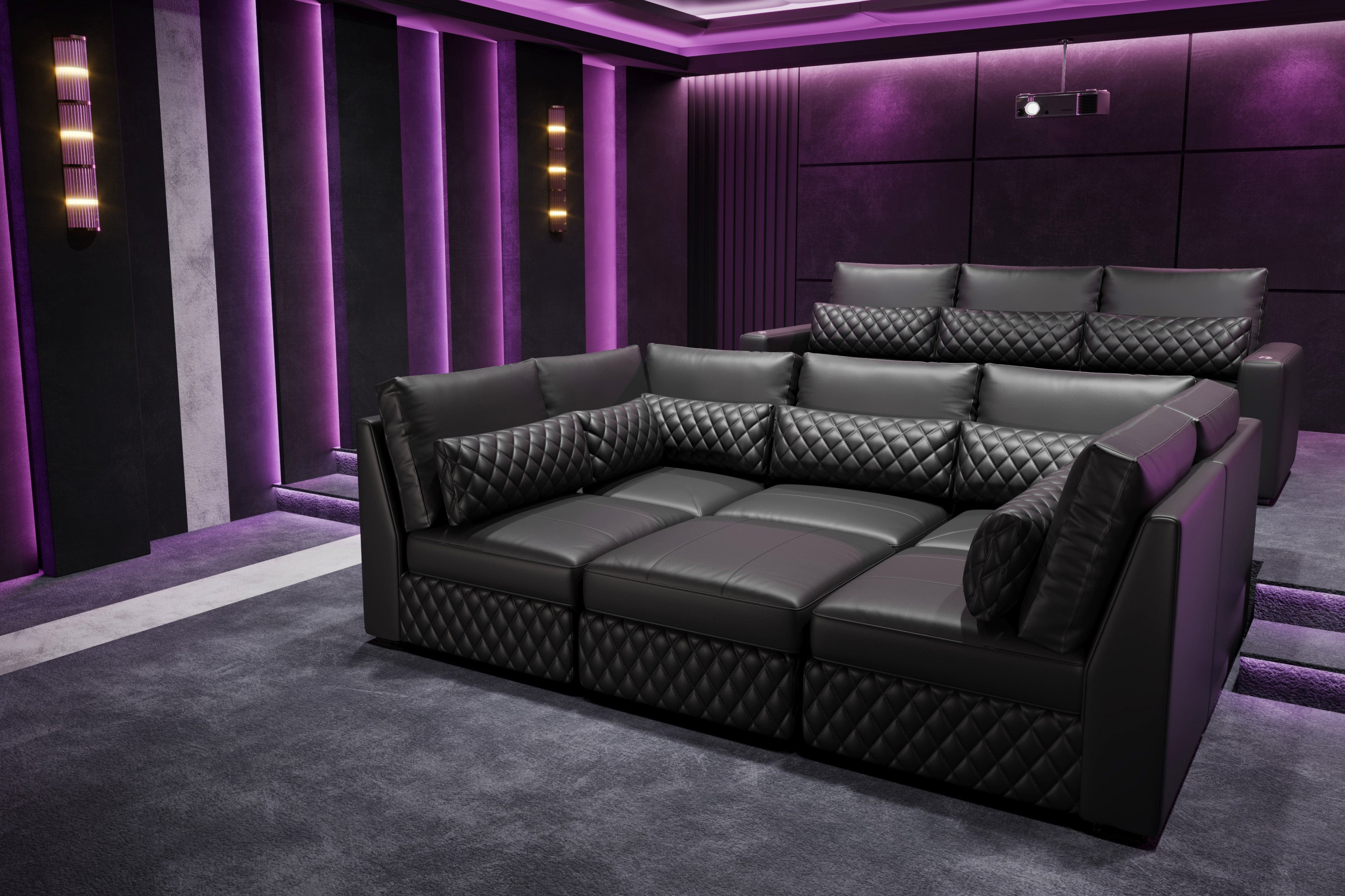 Theater room sectional online couch