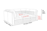 Pisa Ultimate Leather Lounge Sectional