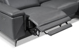Pista Leather Reclining Sectional Sofa
