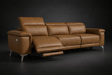 Valencia Pista Distressed Leather Reclining Sofa