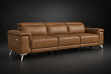 Valencia Pista Distressed Leather Reclining Sofa
