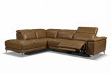 Valencia Pista Distressed Leather Reclining Chaise Sectional Sofa