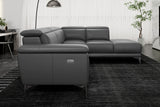 Valencia Pista Modern Top Grain Leather Reclining Sectional Sofa with Right-Hand Facing Chaise Scene diagram