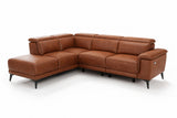 Valencia Pista Distressed Leather Reclining Chaise Sectional Sofa