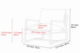 Lagon Fabric & Wood Accent Chair