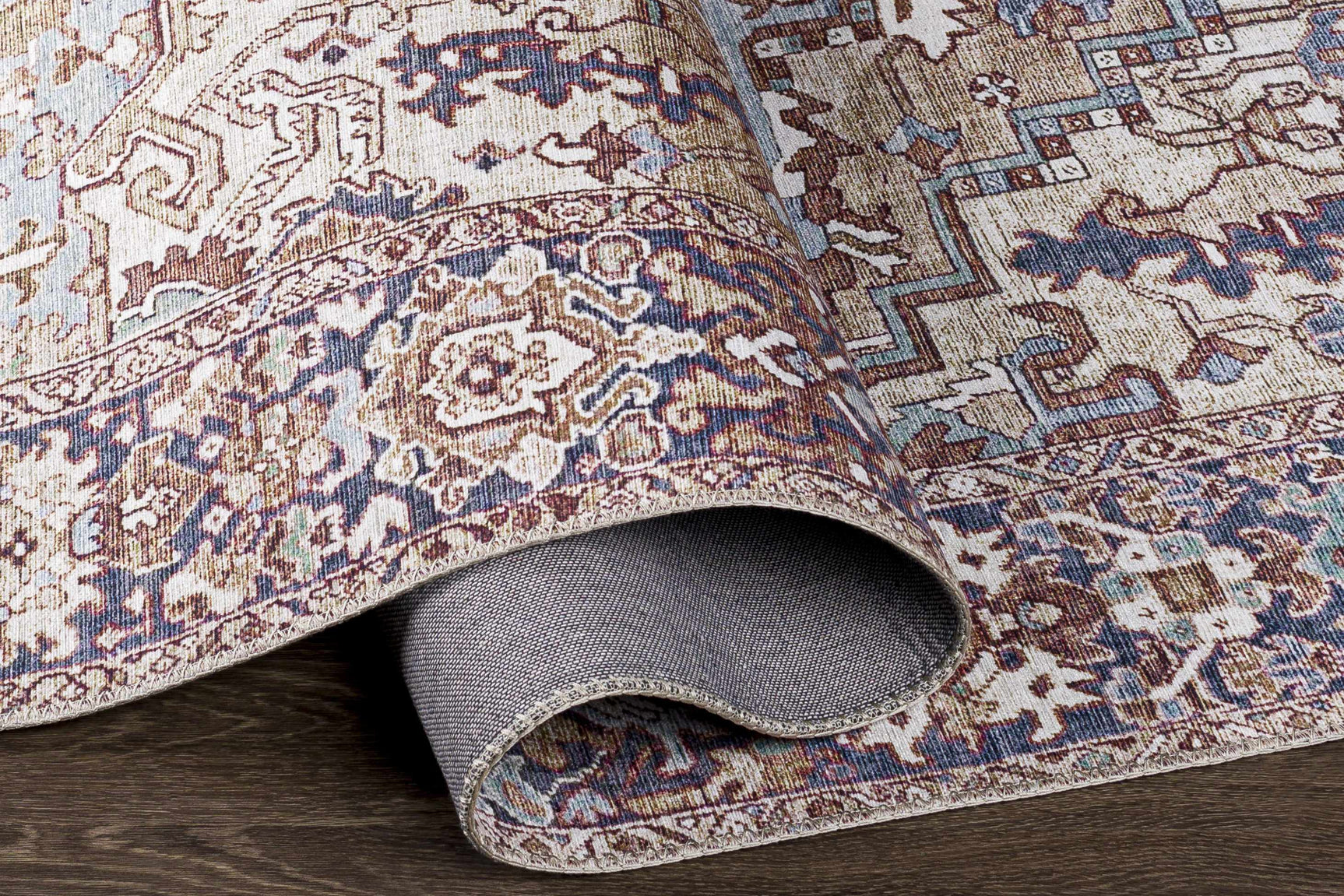 Neyland Iris Olive & Brown Area Rug 2360