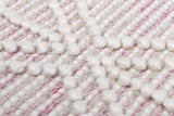 Ramsbury Soft Pink Wool Rug - Clearance