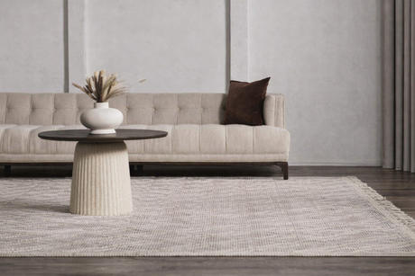 Ramsbury Soft Pink Wool Rug - Clearance