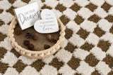 Leryn Brown Checkered Plush Rug