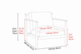Regal Fabric & Wood Accent Chair