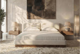 Rhythm Fabric Upholstered Bed Frame