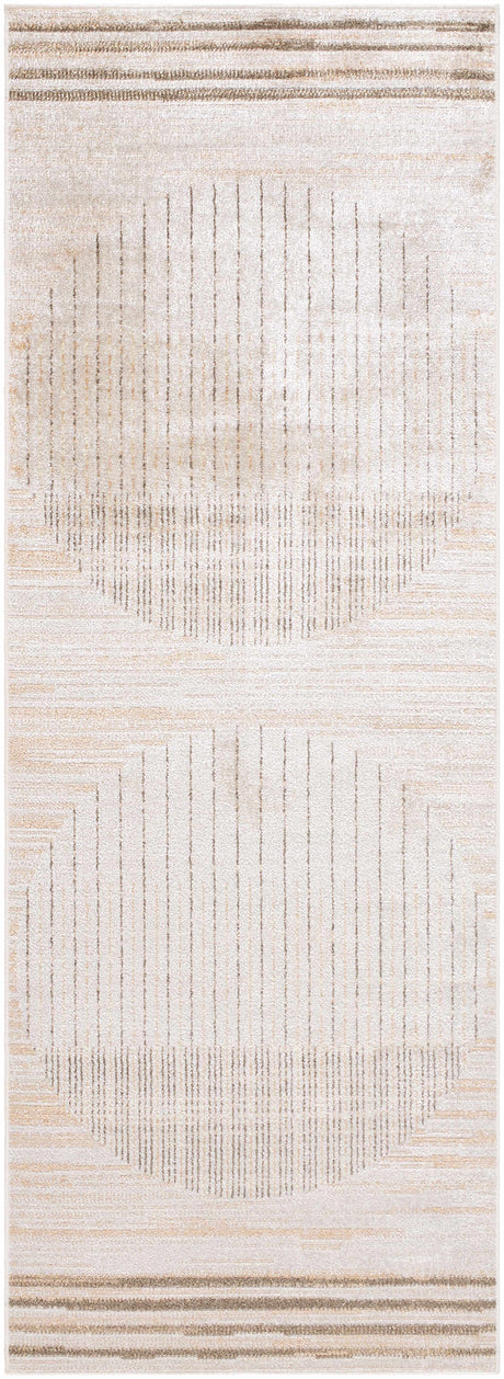 Thad Beige Washable Area Rug