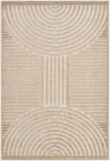 Deron Beige Washable Area Rug