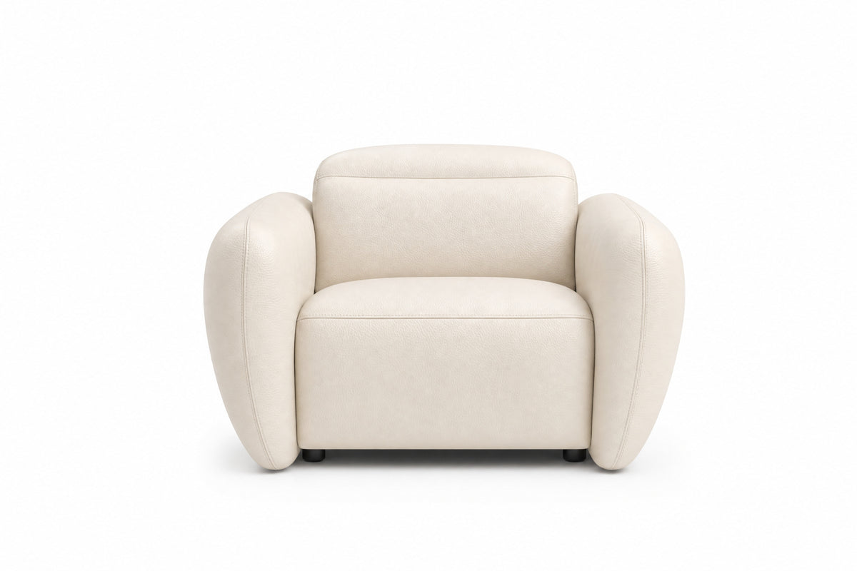 Savona Leather Cuddler Recliner Sofa | Italian Nappa 11000 Top-Grain Leather | Power Headrests | Zero-Gravity Recline