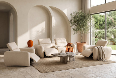 Savona Leather Cuddler Recliner Sofa | Italian Nappa 11000 Top-Grain Leather | Power Headrests | Zero-Gravity Recline