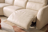 Savona Leather Cuddler Recliner Sofa | Italian Nappa 11000 Top-Grain Leather | Power Headrests | Zero-Gravity Recline