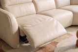 Savona Leather Cuddler Recliner Sofa | Italian Nappa 11000 Top-Grain Leather | Power Headrests | Zero-Gravity Recline