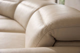 Savona Leather Cuddler Recliner Sofa | Italian Nappa 11000 Top-Grain Leather | Power Headrests | Zero-Gravity Recline