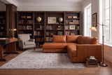 Serena Distressed Leather Sectional Sofa