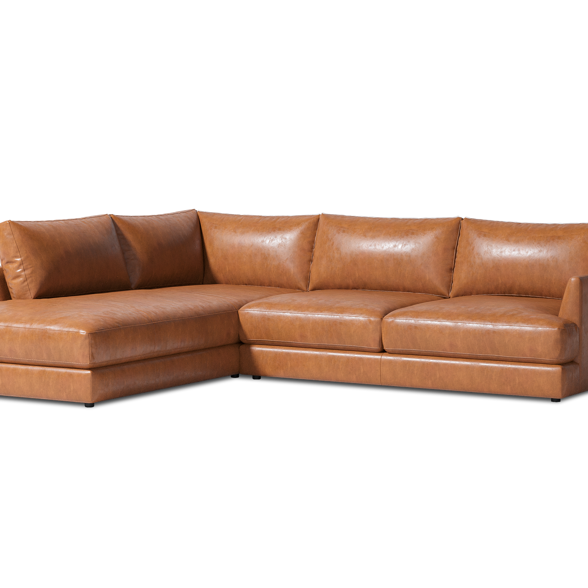 Serena Leather Sectional Sofa