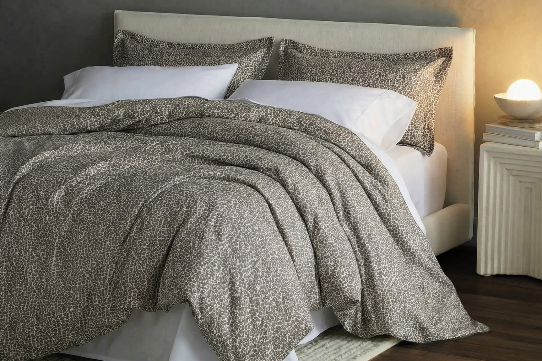 Silky Lyocell Leopard Print Sham Set | Last Chance