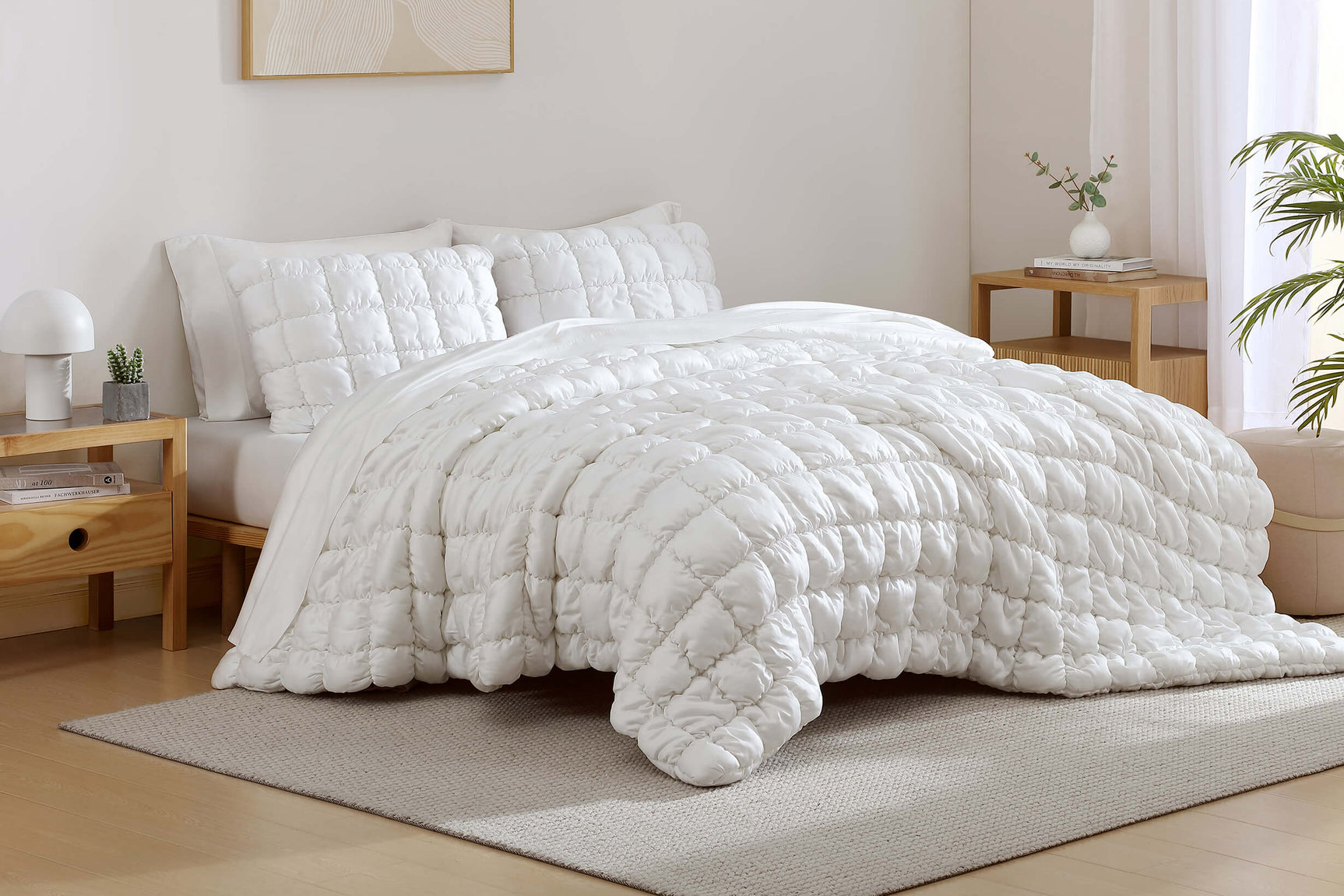 Silky Lyocell Puff Comforter
