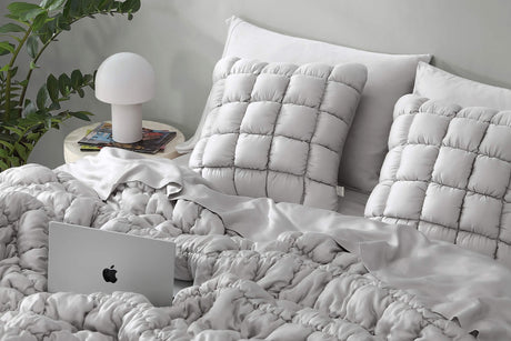 Silky Lyocell Puff Throw Pillow
