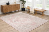 Snead Pink Floral Rug