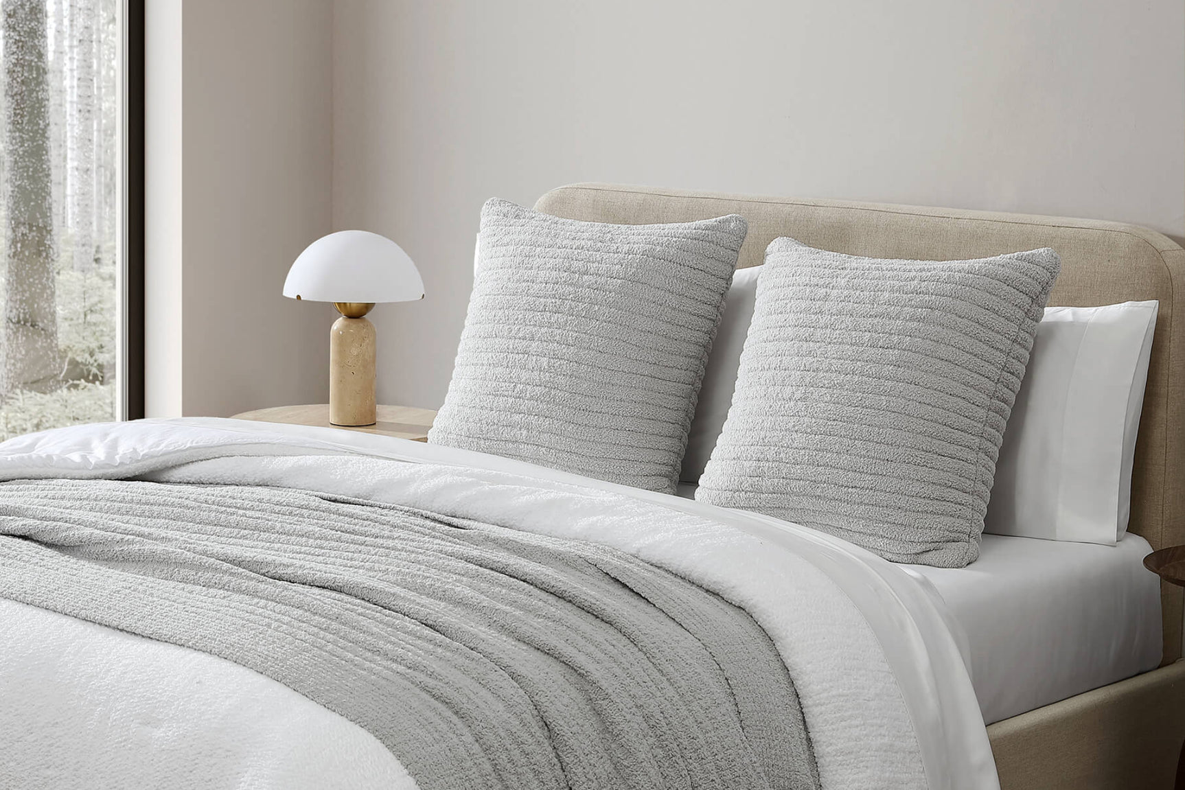 Snug Striped Euro Pillow