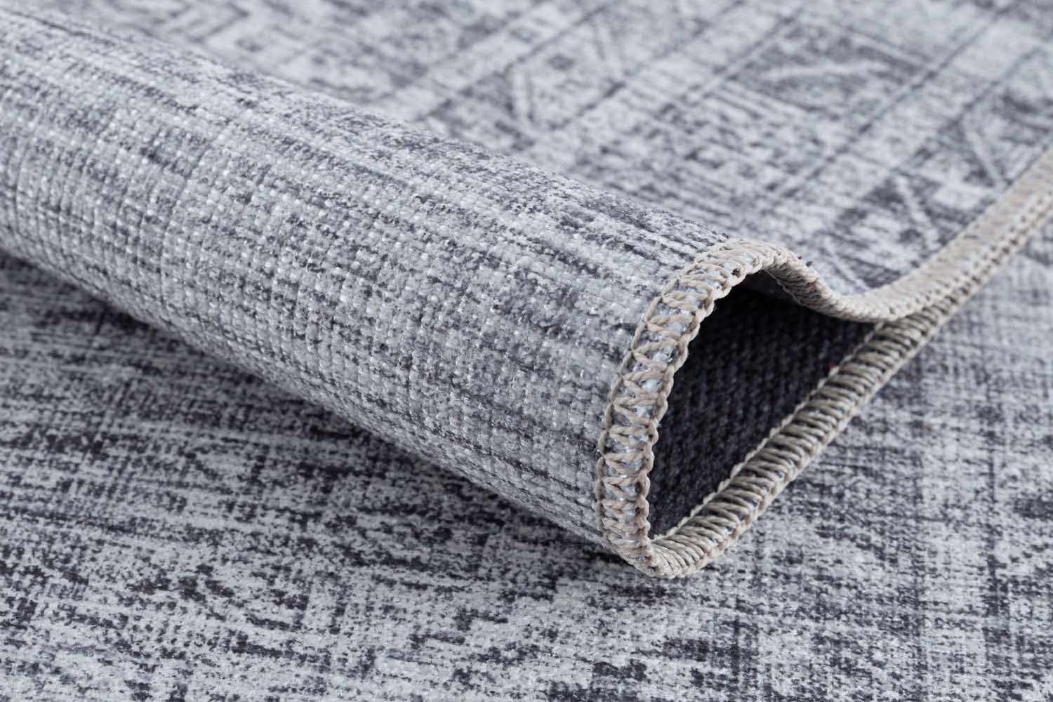 Barny Gray Blue Washable Rug - Clearance
