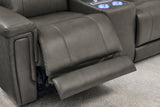 Sonora Leather Dual Recliner Sofa with Console