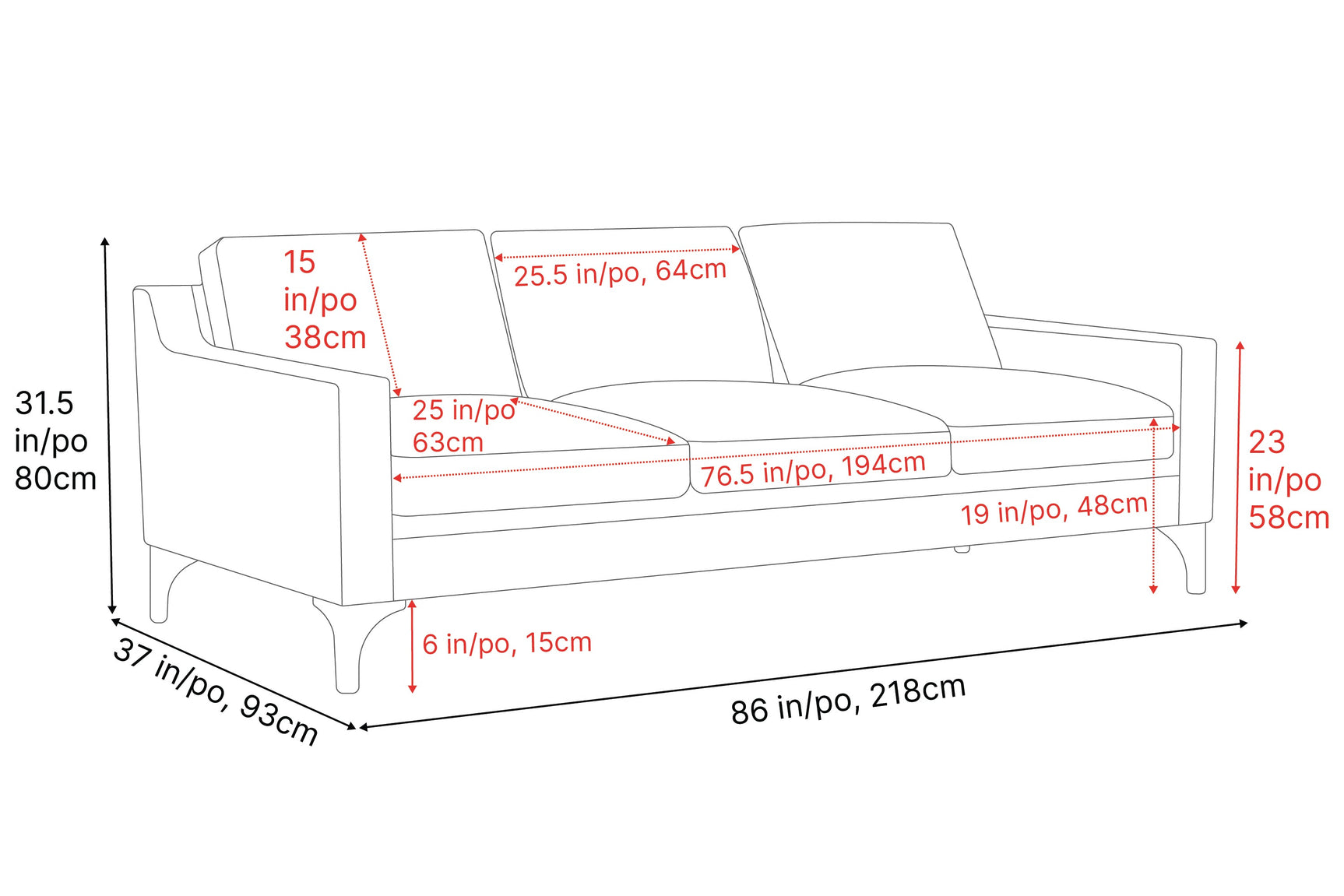 Hannah Leather Sofa